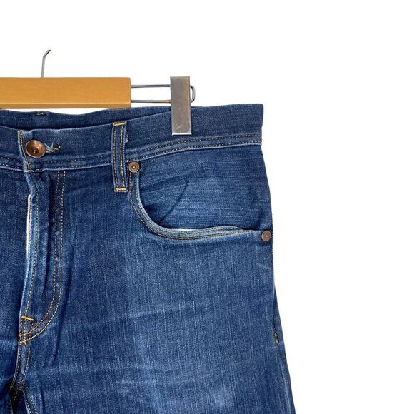 PARASUCO PEOPLE 4 Peace Mens Blue Slim Leg Raw Selvedge Denim Jeans US 34 X 34 - Picture 5 of 14